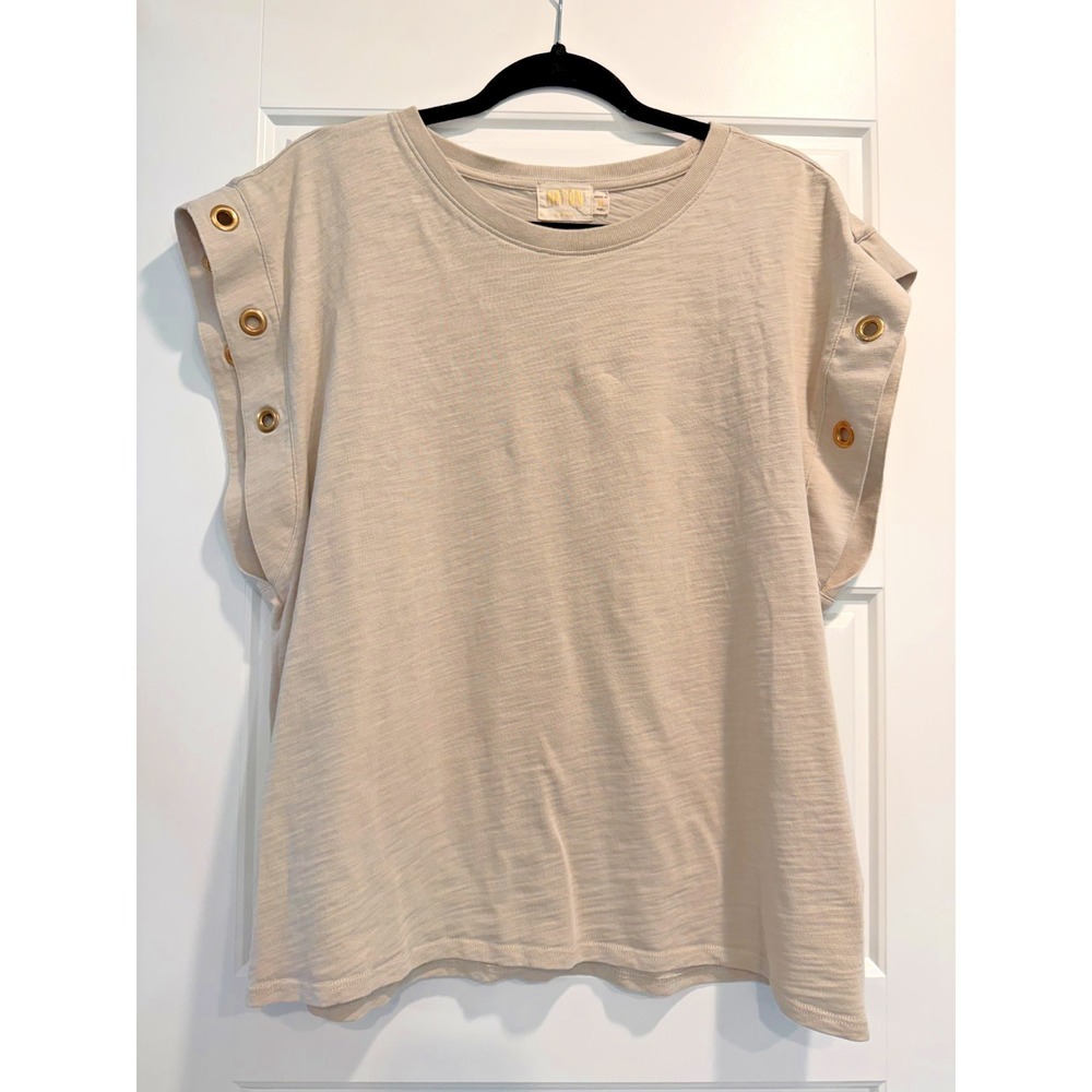 Nation LTD Oran Muscle Tee Womens XL 100% Cotton Made in Peru Clean Quiet Luxury